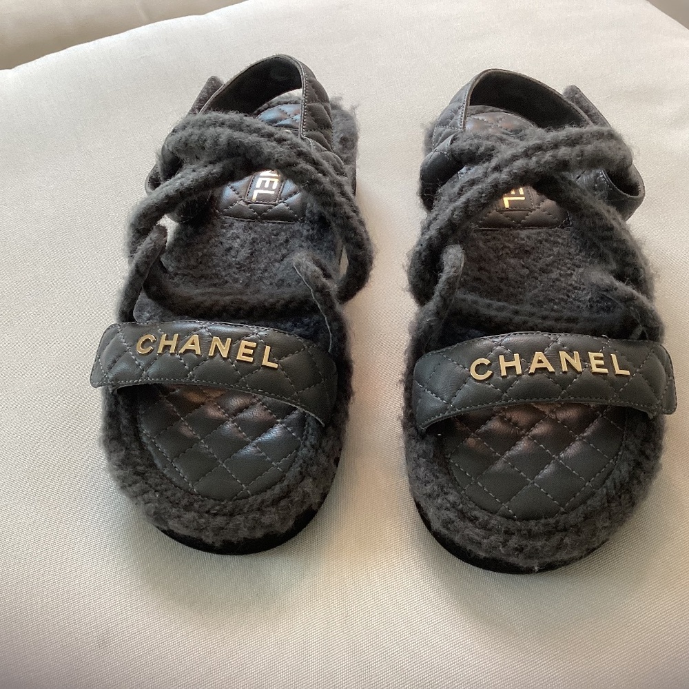 CHANEL dad sandals, size 39